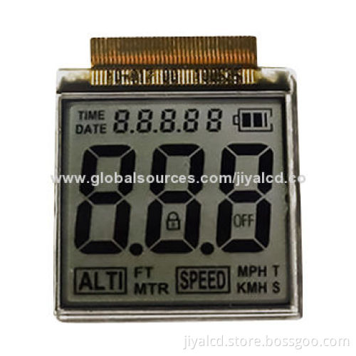 Segment Alphanumeric LCD Module, TN, STN, FSTN Mode, FPC Connect, Customized Products Welcomed